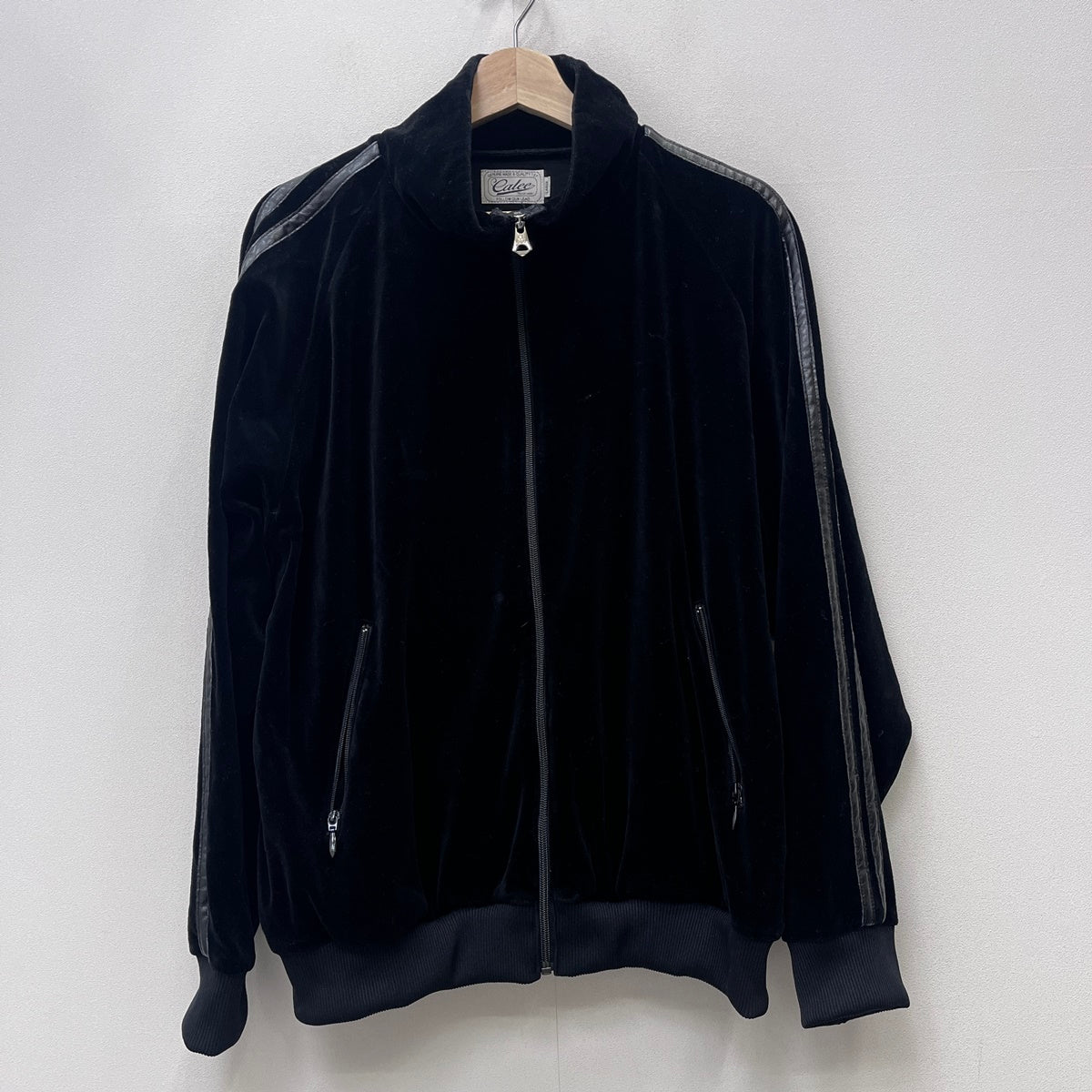CALEE | キャリー VELOUR TRACK JACKET ジャージ ブラック サイズ：L【加古川店】