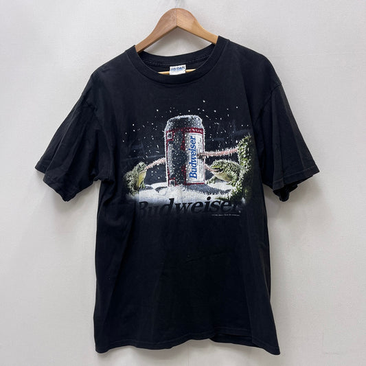 Budweiser ICED FROGS 半袖Ｔシャツ ブラック サイズ：L【加古川店】