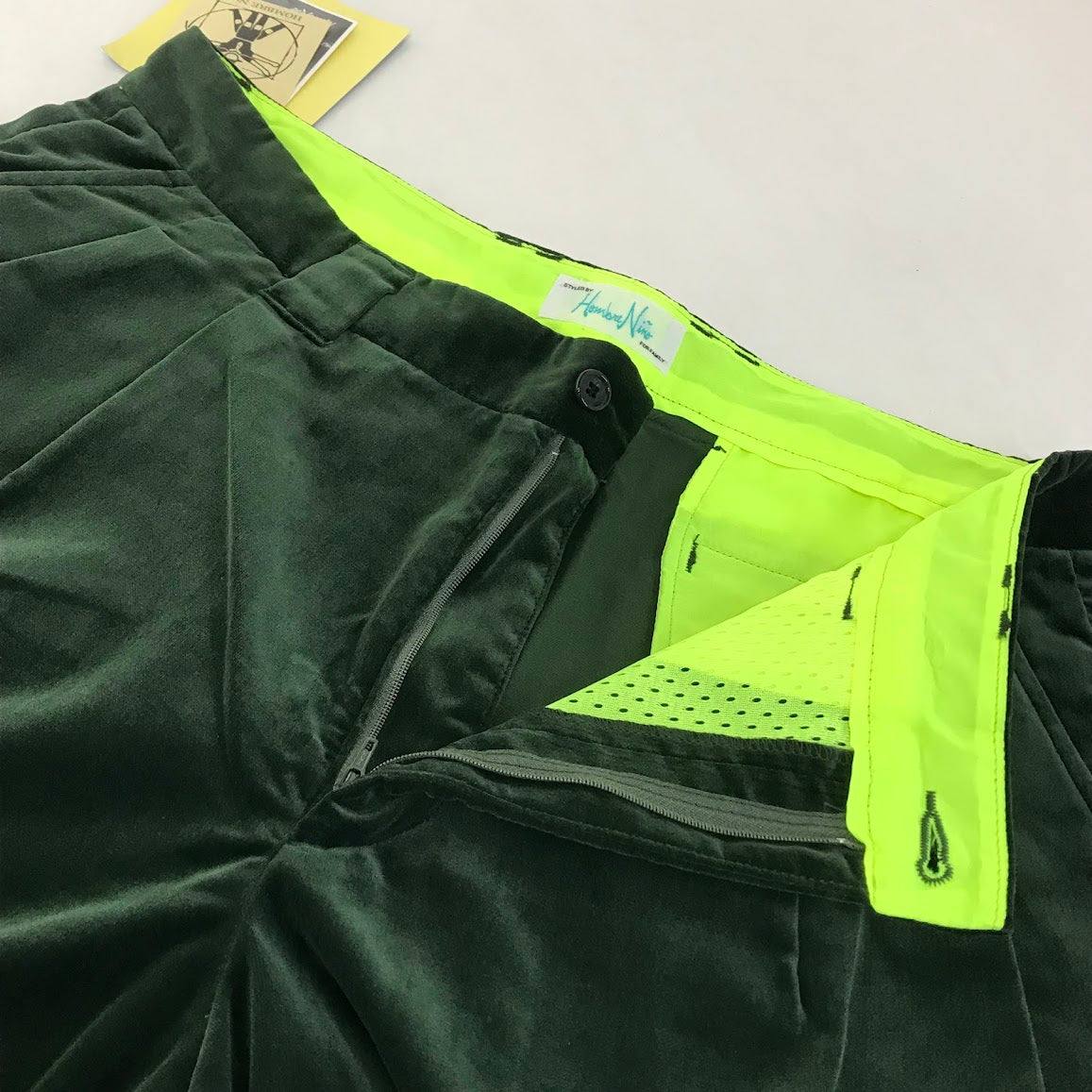 Hombre Nino | オンブレニーニョ Velvet Pants ベロアパンツ パンツ HN0212-PT0003 グリーン サイズ：L【倉吉店】