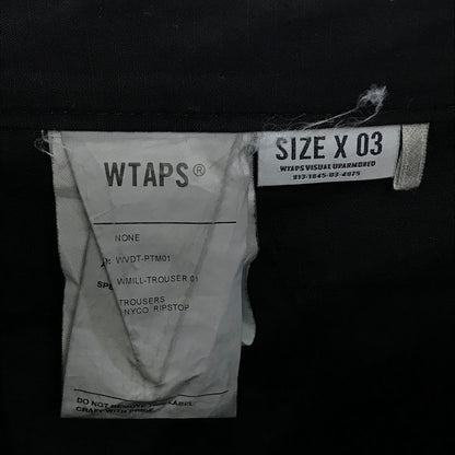 W)TAPS | ダブルタップス WMILL-65 TROUSER/TROUSERS.NYCO.SATIN カーゴパンツ WVDT-PTM01 ブラック サイズ：3【倉吉店】