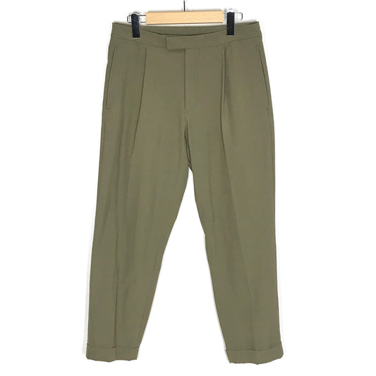 BEAMS PLUS | ビームスプラス 1プリーツ トラベル トラウザーズ トラウザーパンツ パンツ 11-23-0996-803 オリーブ サイズ：M【倉吉店】