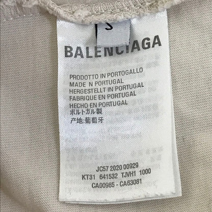 BALENCIAGA | バレンシアガ コピーライトロゴ 半袖Ｔシャツ 641532 ベージュ サイズ：S【倉吉店】