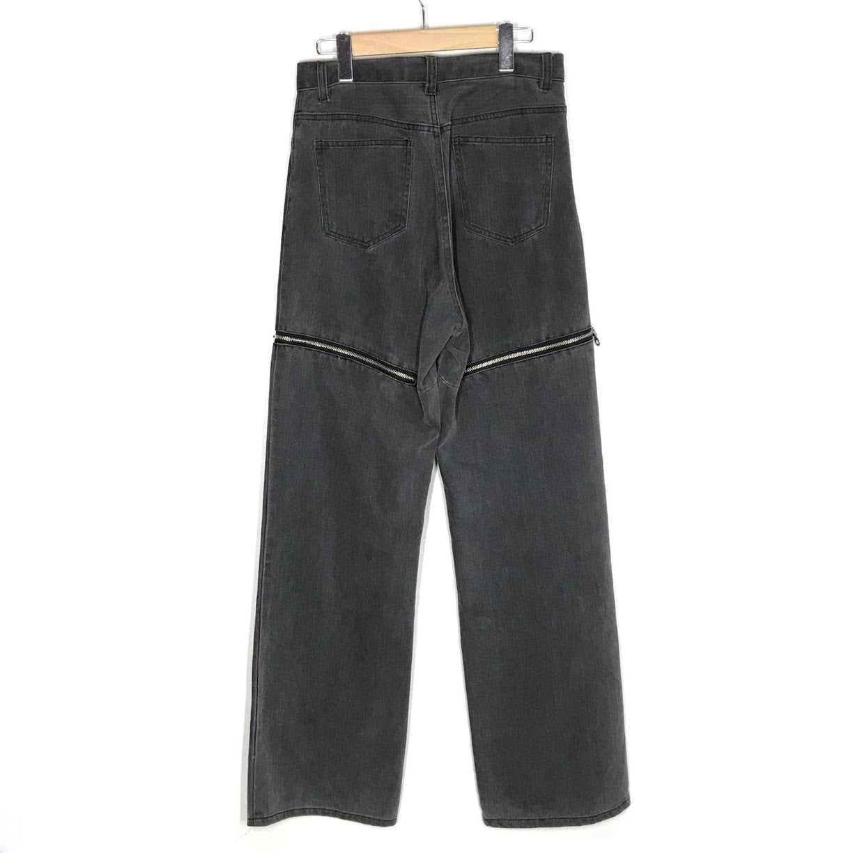 ADRER｜アドラー double zip straight denim デニムパンツ ADPAS1223001 グレー サイズ：M【倉吉店】