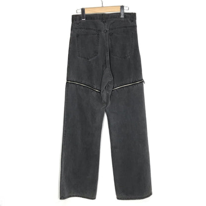 ADRER｜アドラー double zip straight denim デニムパンツ ADPAS1223001 グレー サイズ：M【倉吉店】
