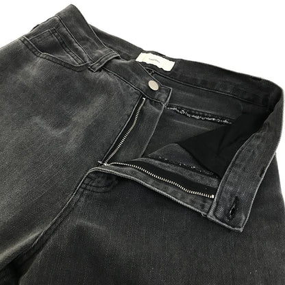 ADRER｜アドラー double zip straight denim デニムパンツ ADPAS1223001 グレー サイズ：M【倉吉店】