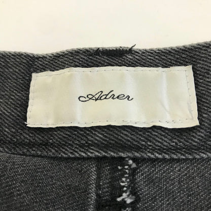 ADRER｜アドラー double zip straight denim デニムパンツ ADPAS1223001 グレー サイズ：M【倉吉店】