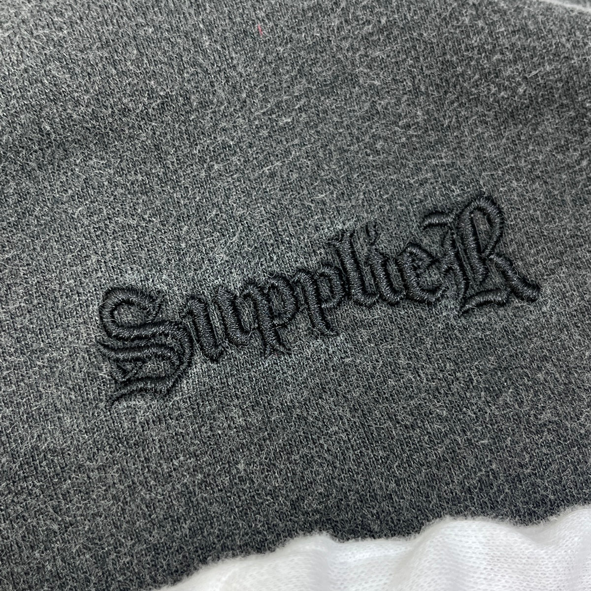SUPPLIER | サプライヤー studs cross zip hoodie black パーカー ブラック サイズ：L【加古川店】