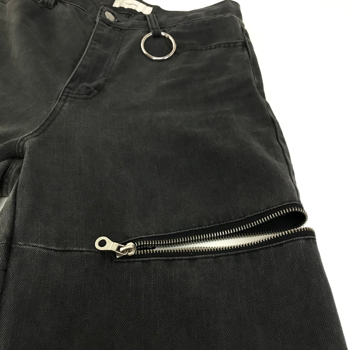 ADRER｜アドラー double zip straight denim デニムパンツ ADPAS1223001 グレー サイズ：M【倉吉店】