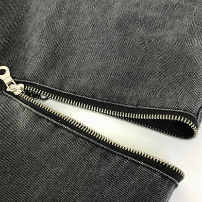 ADRER｜アドラー double zip straight denim デニムパンツ ADPAS1223001 グレー サイズ：M【倉吉店】