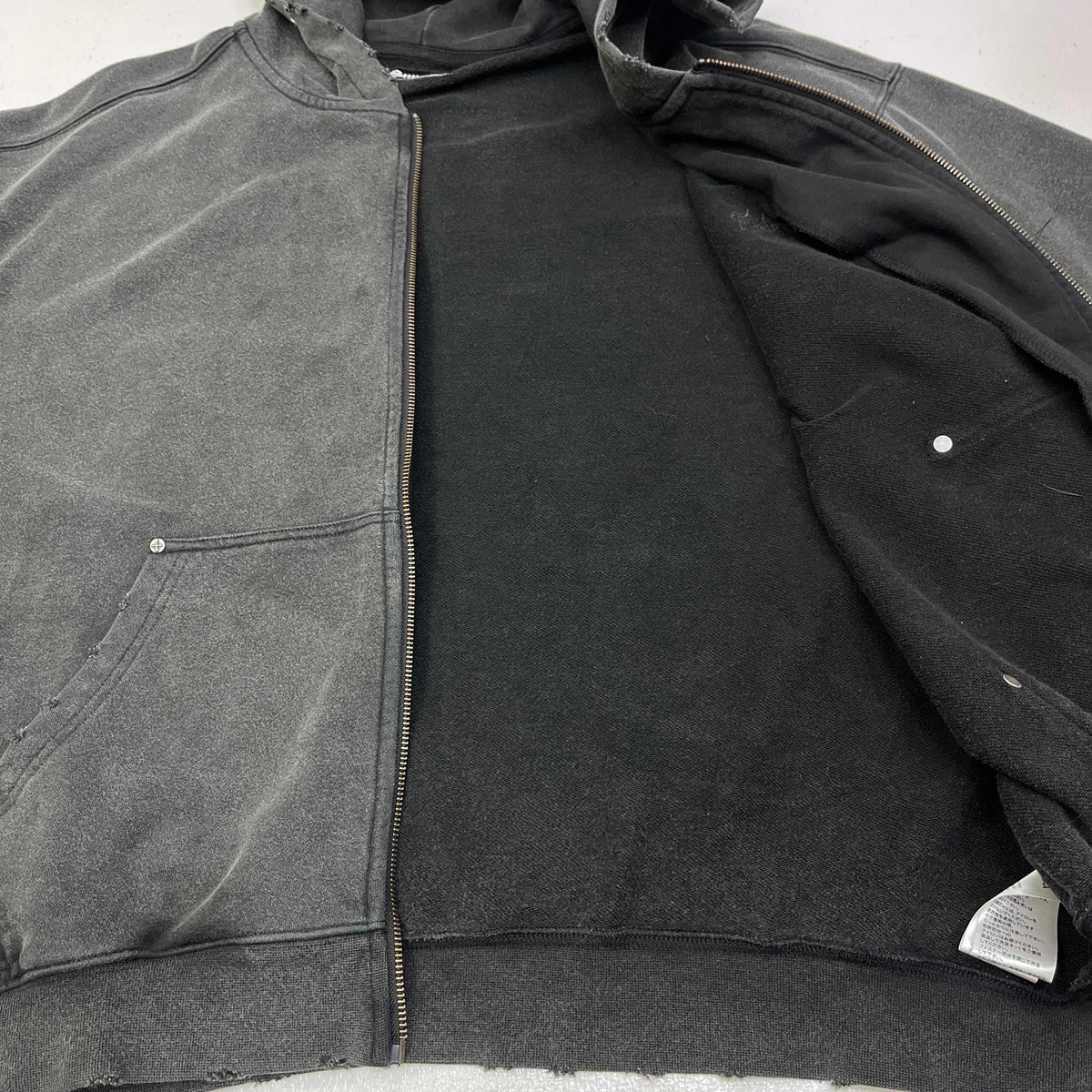 SUPPLIER | サプライヤー studs cross zip hoodie black パーカー ブラック サイズ：L【加古川店】