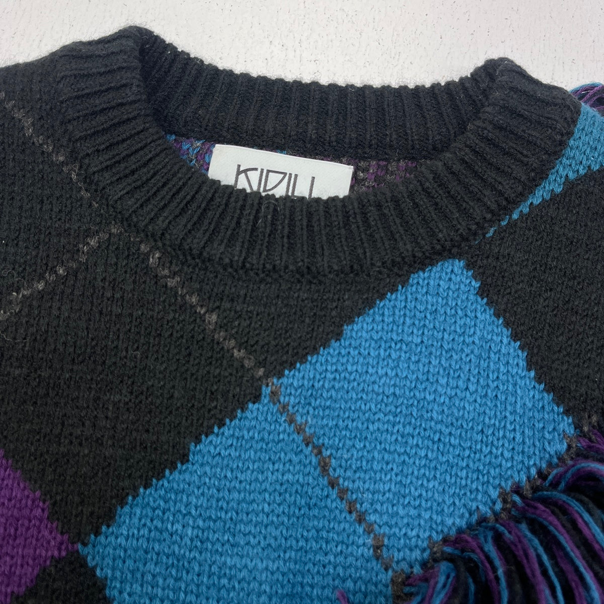 KIDILL | キディル Destroy Argyle Tartan Pullover Knit セーター KL458【加古川店】