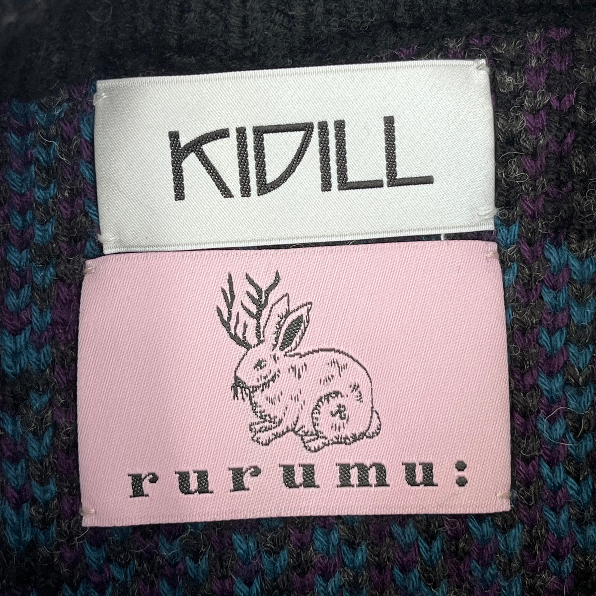 KIDILL | キディル Destroy Argyle Tartan Pullover Knit セーター KL458【加古川店】