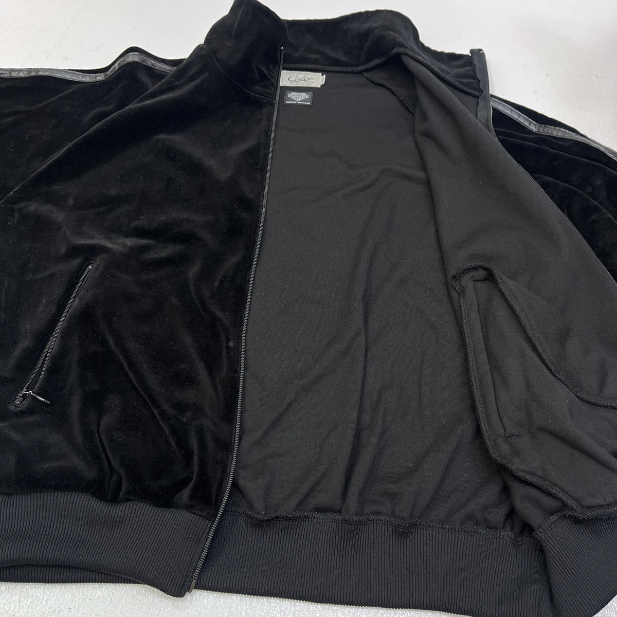 CALEE | キャリー VELOUR TRACK JACKET ジャージ ブラック サイズ：L【加古川店】