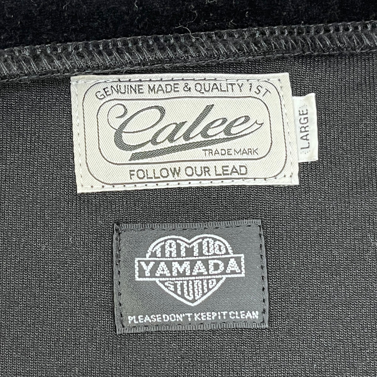 CALEE | キャリー VELOUR TRACK JACKET ジャージ ブラック サイズ：L【加古川店】