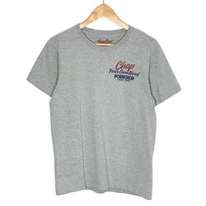 PORK CHOP | ポークチョップ CIRCLE PORK BACK TEE 半袖Ｔシャツ グレー サイズ：S【倉吉店】