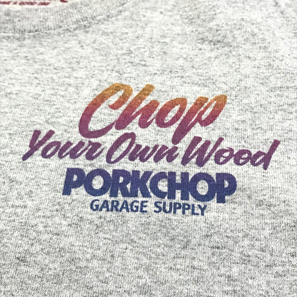 PORK CHOP | ポークチョップ CIRCLE PORK BACK TEE 半袖Ｔシャツ グレー サイズ：S【倉吉店】
