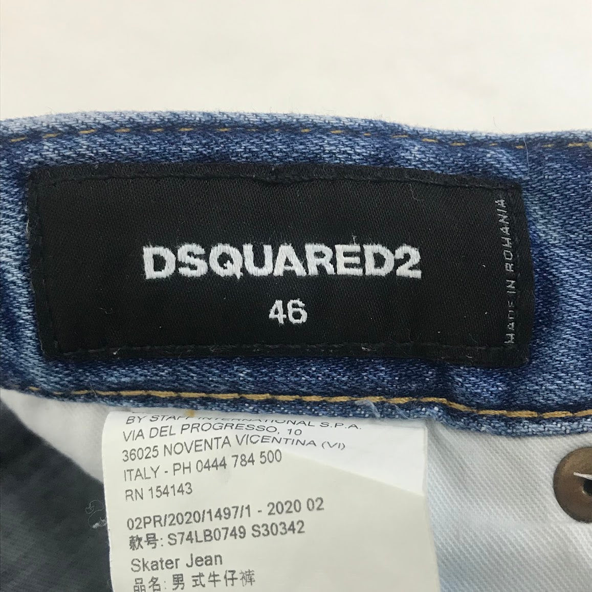 DSQUARED2 | ディースクエアード SKATER JEANS ダメージ加工 デニムパンツ S74LB0749 ブルー サイズ：46【倉吉店】