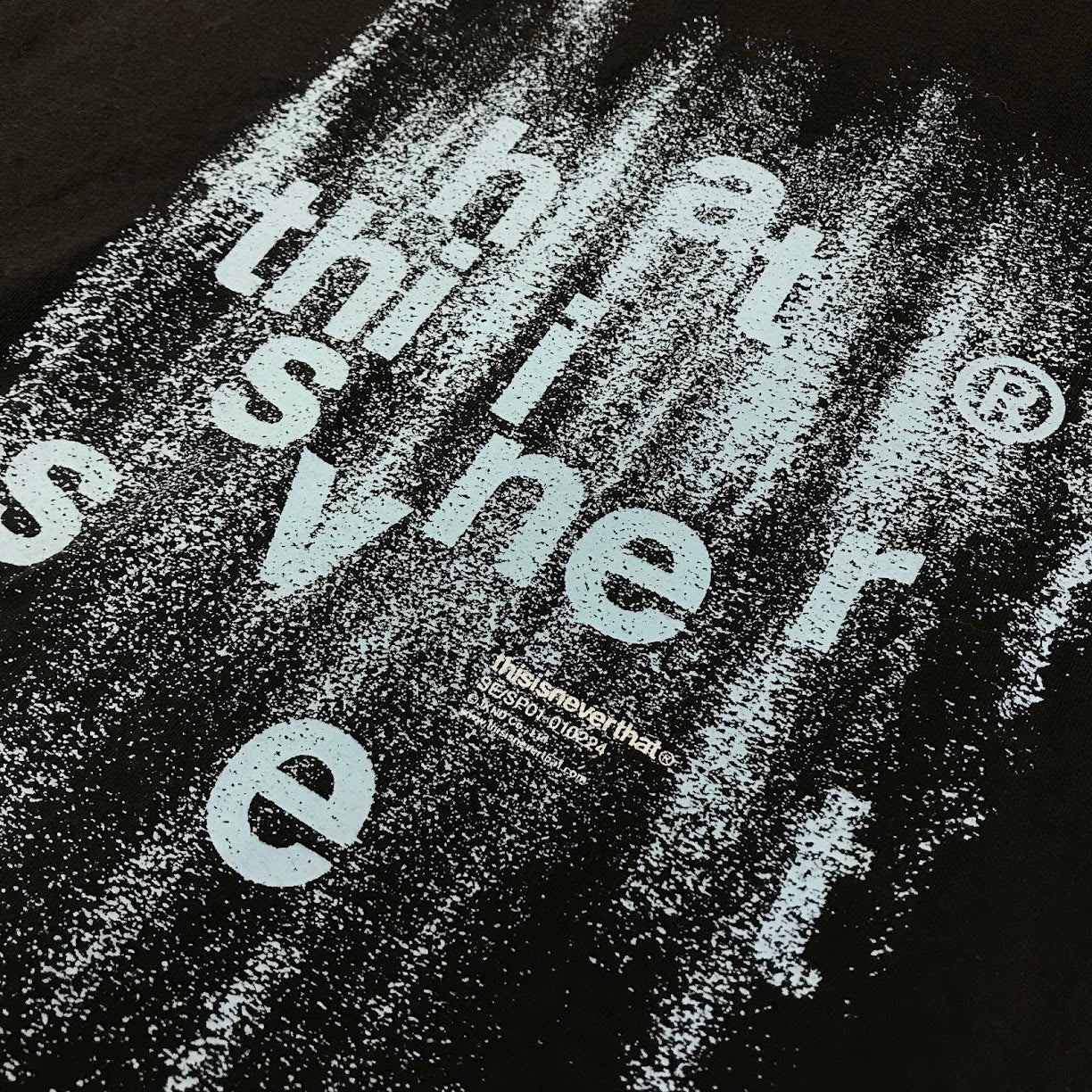 thisisneverthat | ディスイズネバーザット Brushed Paint Tee 半袖Ｔシャツ TN250TTSST06 ブラック サイズ：M【倉吉店】