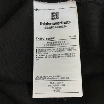 thisisneverthat | ディスイズネバーザット Brushed Paint Tee 半袖Ｔシャツ TN250TTSST06 ブラック サイズ：M【倉吉店】