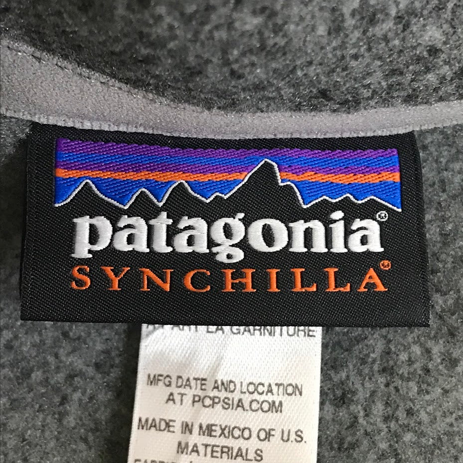 patagonia | パタゴニア シンチラフリースベスト 企業ロゴ刺繍 ベスト 25905FA14 グレー サイズ：S【倉吉店】