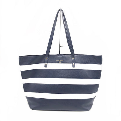 COLE HAAN | コールハーン ボーダー柄 トートバッグ ネイビー×ホワイト【倉吉店】
