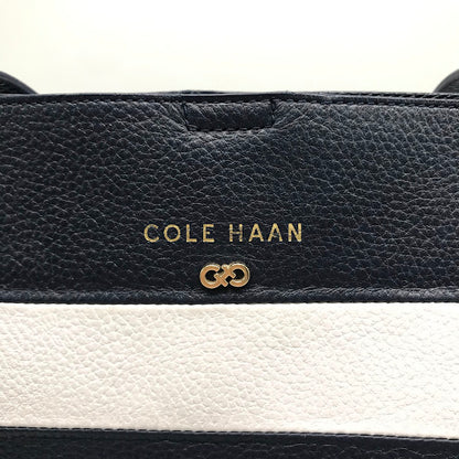 COLE HAAN | コールハーン ボーダー柄 トートバッグ ネイビー×ホワイト【倉吉店】