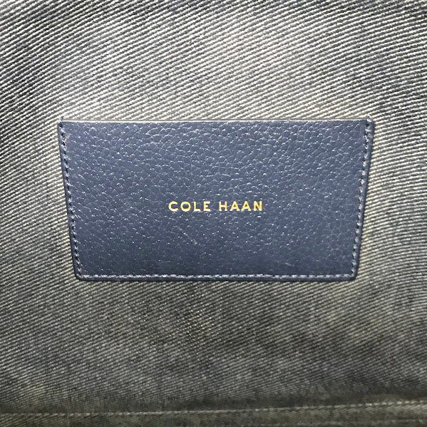COLE HAAN | コールハーン ボーダー柄 トートバッグ ネイビー×ホワイト【倉吉店】