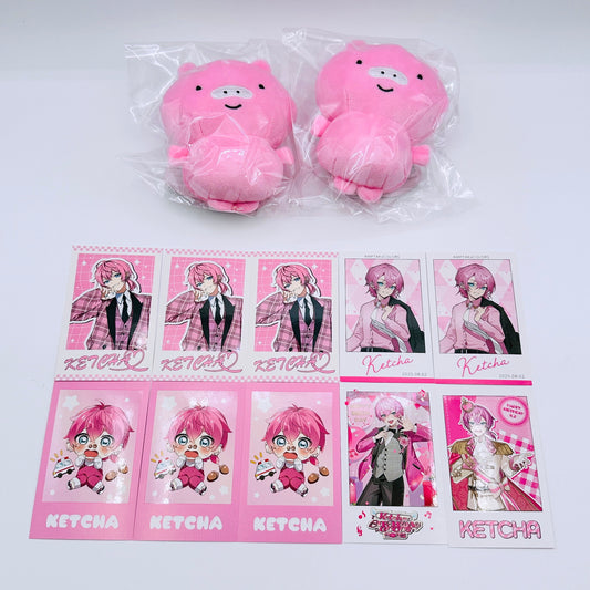 その他ホビー けちゃ BIRTHDAY GOODS 2025 グッズ まとめ売り フォトカード ぬいぐるみキーホルダー 横に飛んでるちっちゃいやつ 【倉吉店】