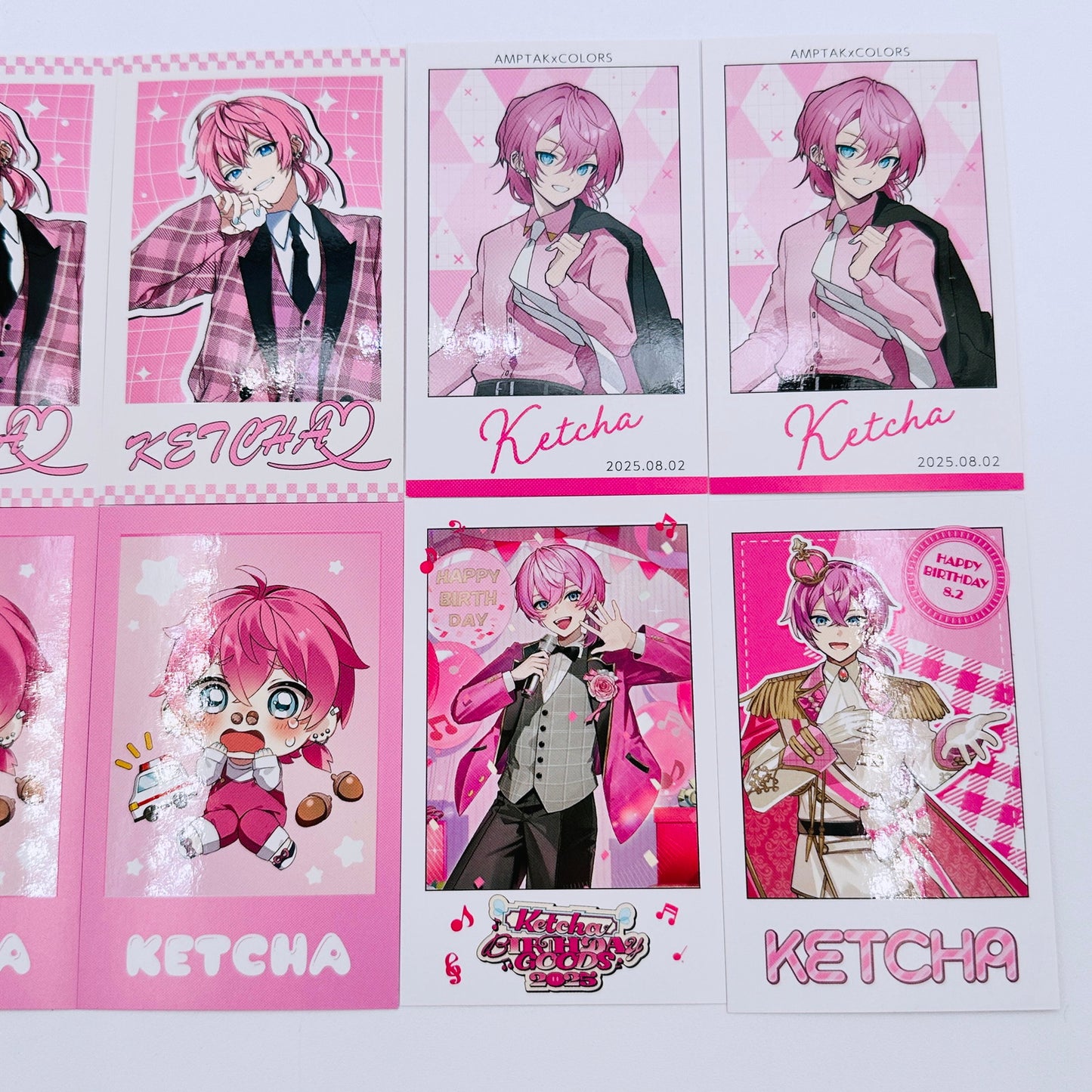 その他ホビー けちゃ BIRTHDAY GOODS 2025 グッズ まとめ売り フォトカード ぬいぐるみキーホルダー 横に飛んでるちっちゃいやつ 【倉吉店】