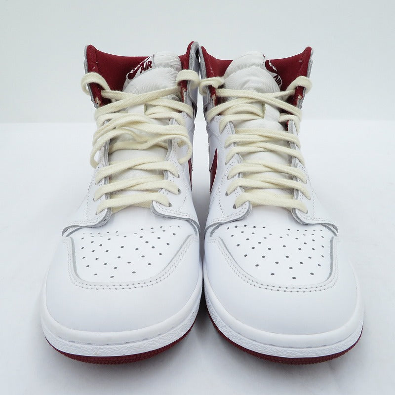 NIKE | ナイキ Jordan1High '85 'Metallic Burgundy' スニーカー BQ4422-161 エアジョーダン ホワイト 28cm【瀬戸大橋店】