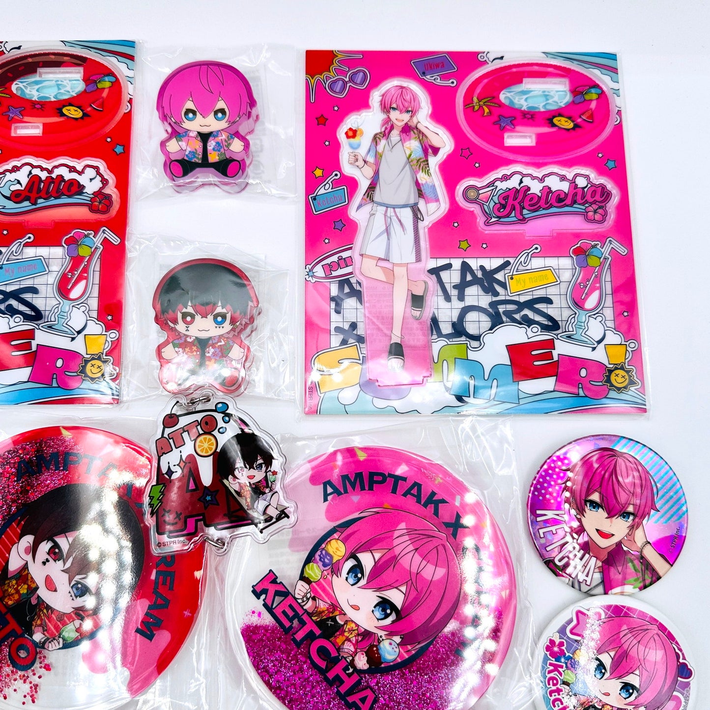 その他ホビー AMPTAKxCOLORS あっと＆けちゃ多め グッズセット まとめ売り AMPTAK1stアルバムリリースライブ～AMPTAK x レインボーロード中77%～【倉吉店】