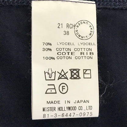 N.HOOLYWOOD | エヌハリウッド CREW NECK HALF SLEEVE 半袖Ｔシャツ 21RCH-001 ネイビー サイズ：38【倉吉店】