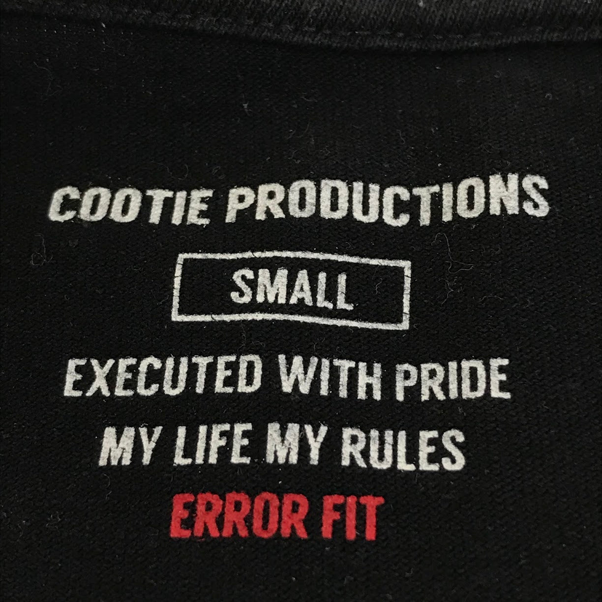 COOTIE | クーティー Open End Yarn Error Fit S/S Tee 半袖Ｔシャツ ブラック サイズ：S【倉吉店】