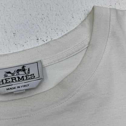 HERMES | エルメス Chevaux en Symetrie カットソー 半袖Ｔシャツ ホワイト サイズ：M【加古川店】