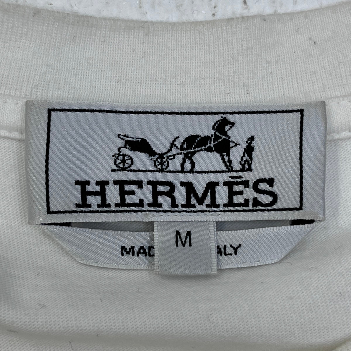 HERMES | エルメス Chevaux en Symetrie カットソー 半袖Ｔシャツ ホワイト サイズ：M【加古川店】