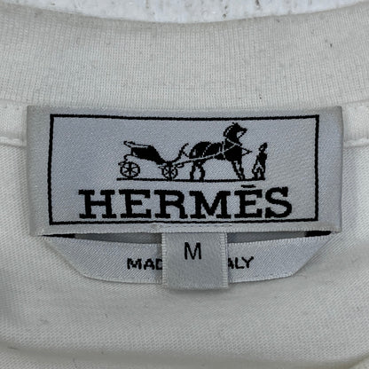 HERMES | エルメス Chevaux en Symetrie カットソー 半袖Ｔシャツ ホワイト サイズ：M【加古川店】