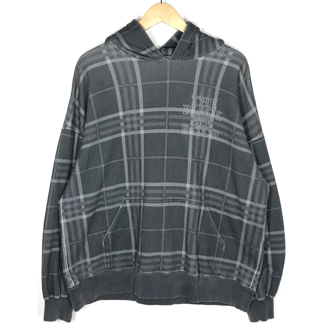 BlackEyePatch | ブラックアイパッチ Checked Hoody チェックド スウェットパーカー パーカー グレー系 サイズ：XL【倉吉店】