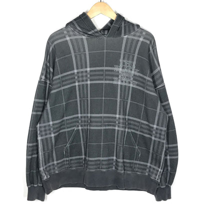 BlackEyePatch | ブラックアイパッチ Checked Hoody チェックド スウェットパーカー パーカー グレー系 サイズ：XL【倉吉店】