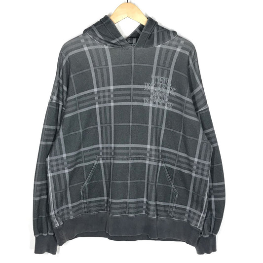 BlackEyePatch | ブラックアイパッチ Checked Hoody チェックド スウェットパーカー パーカー グレー系 サイズ：XL【倉吉店】
