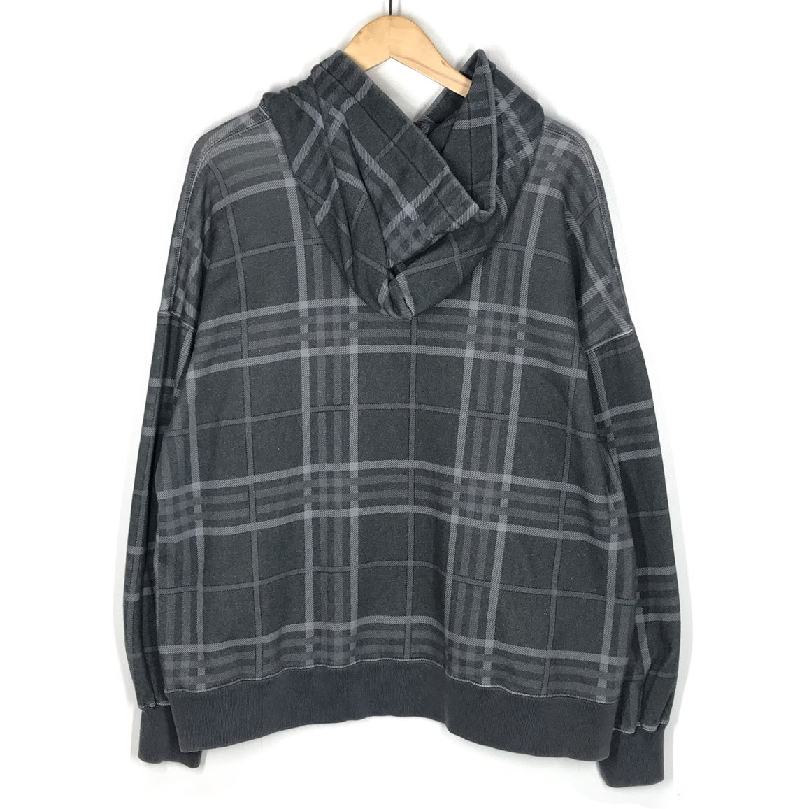 BlackEyePatch | ブラックアイパッチ Checked Hoody チェックド スウェットパーカー パーカー グレー系 サイズ：XL【倉吉店】