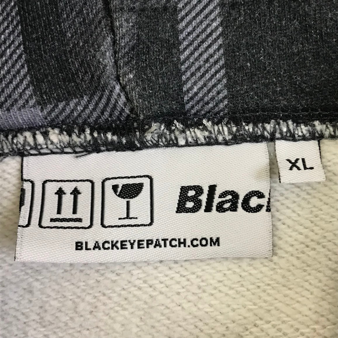 BlackEyePatch | ブラックアイパッチ Checked Hoody チェックド スウェットパーカー パーカー グレー系 サイズ：XL【倉吉店】