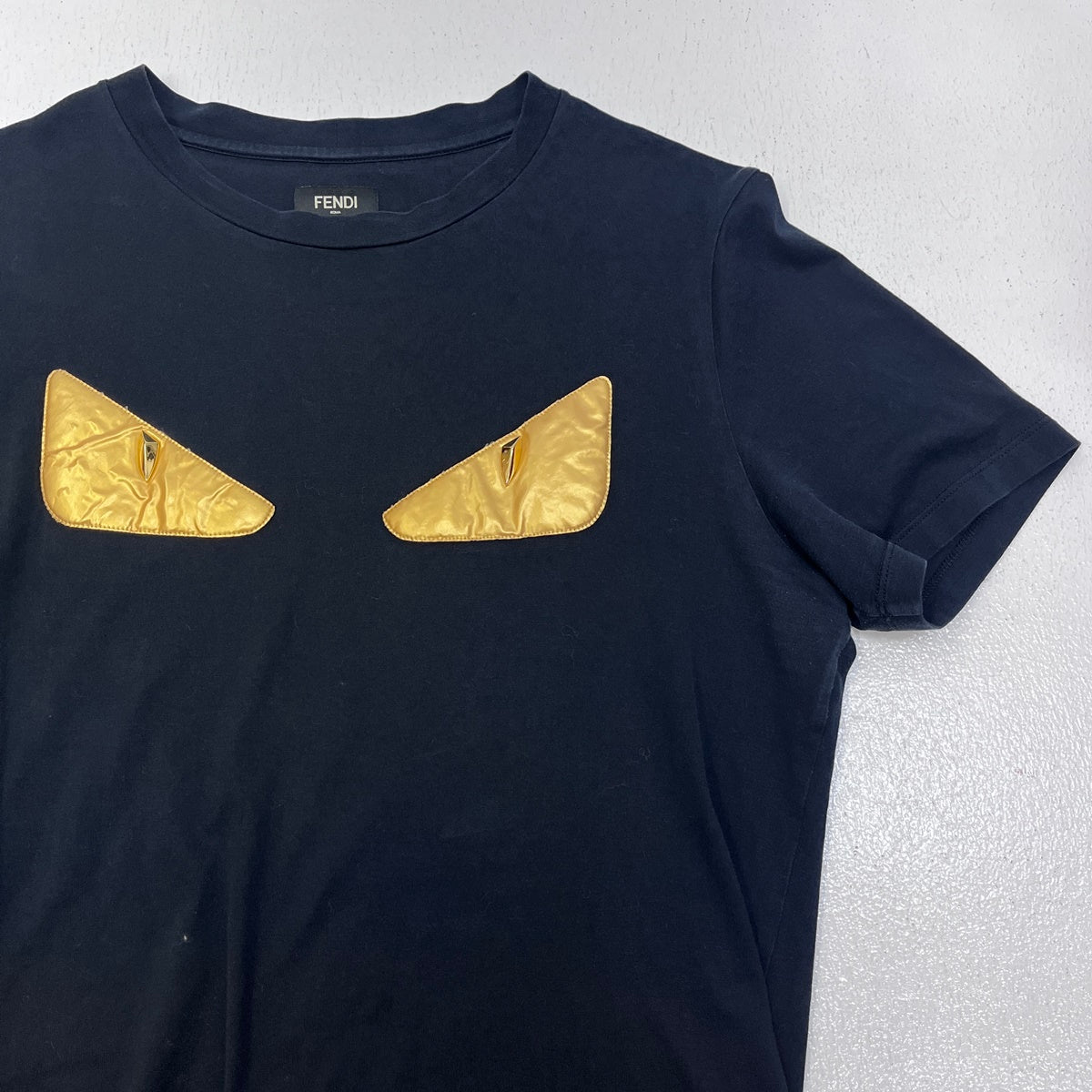 FENDI | フェンディ ?GOLD BUG EYES 半袖Ｔシャツ FY0895 A3LW ブラック サイズ：M【加古川店】