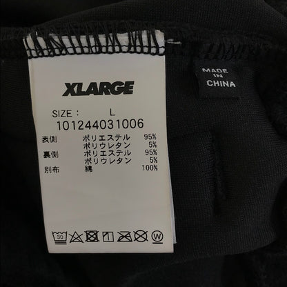X-LARGE | エクストララージ VELOUR TRACK PANTS ベロアトラックパンツ パンツ 101244031006 ブラック サイズ：L【倉吉店】