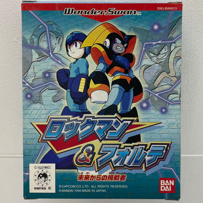 【尾張小牧店】WS ロックマン＆フォルテ ～未来からの挑戦者～ ハガキあり ワンダースワン【レトロ】【中古】
