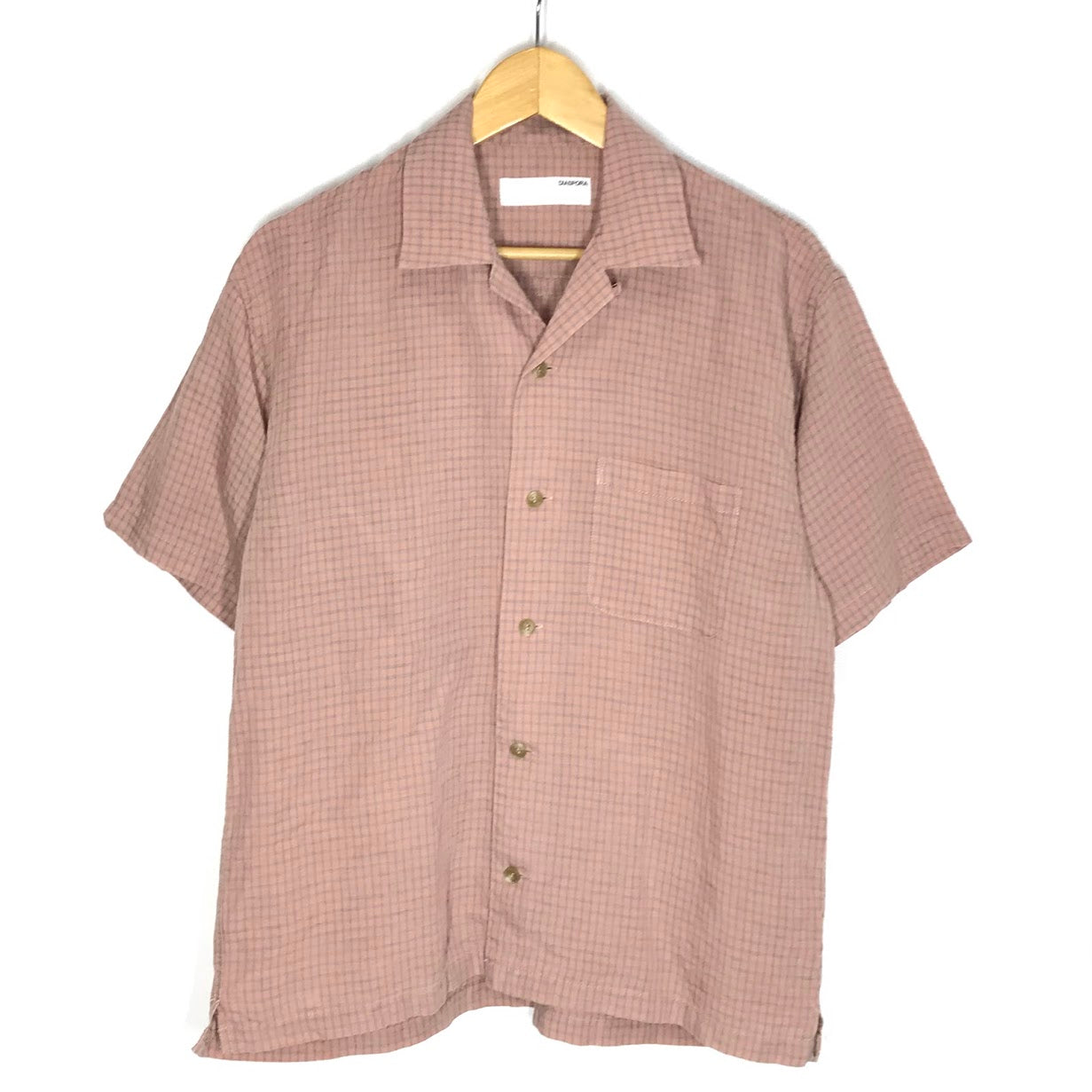 Diaspora skateboards | ディアスポラスケートボーズ Montara Shirt チェック柄 半袖シャツ 25SS-DSP-SH02 ピンク サイズ：M【倉吉店】