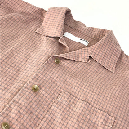 Diaspora skateboards | ディアスポラスケートボーズ Montara Shirt チェック柄 半袖シャツ 25SS-DSP-SH02 ピンク サイズ：M【倉吉店】