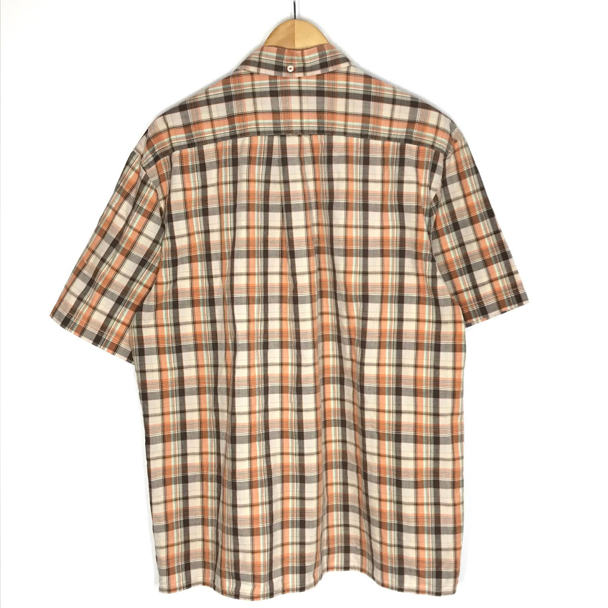 STUSSY | ステューシー 90s チェック半袖シャツ 半袖シャツ オレンジ系 サイズ：XL【倉吉店】