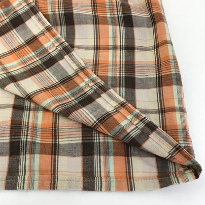 STUSSY | ステューシー 90s チェック半袖シャツ 半袖シャツ オレンジ系 サイズ：XL【倉吉店】