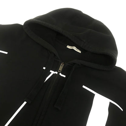 Valentino | ヴァレンチノ VLTNビッグプリント ジップパーカー パーカー SV3MF12L592 ブラック サイズ：L【倉吉店】