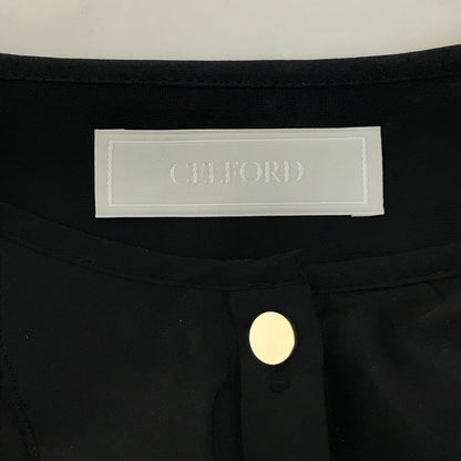 CELFORD | セルフォード フリルシアーブラウス ブラウス CWFB235039 ブラック サイズ：38【倉吉店】